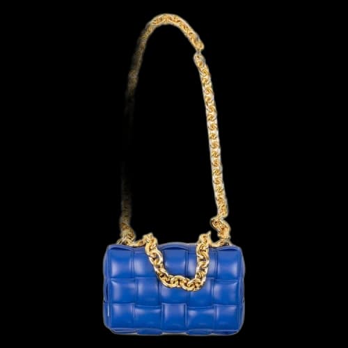 Bottega Veneta Chain Cassette Bag 'Cobalt/Gold'