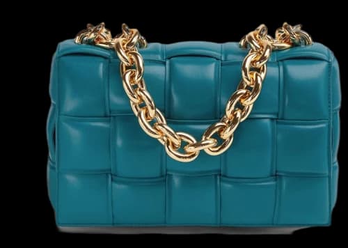 Bottega Veneta Chain Cassette Crossbody Bag Mallard