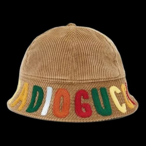 (PS) Gucci Ribbed Velvet Hat With Radio 'Beige'