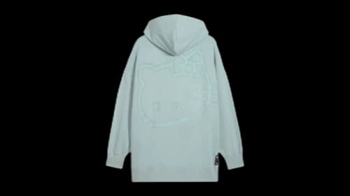 Puma HK x Graphic Oversized Pullover Hoodie Modern Mint