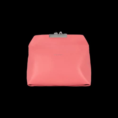 Alexander McQueen Four Ring Leather Pouch 'Coral'