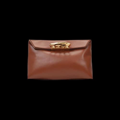 Alexander McQueen Sculptural Pouch 'Brown'