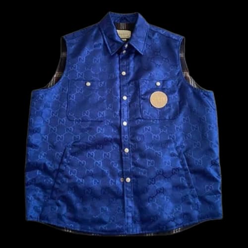 Gucci GG Down Vest 'Blue'