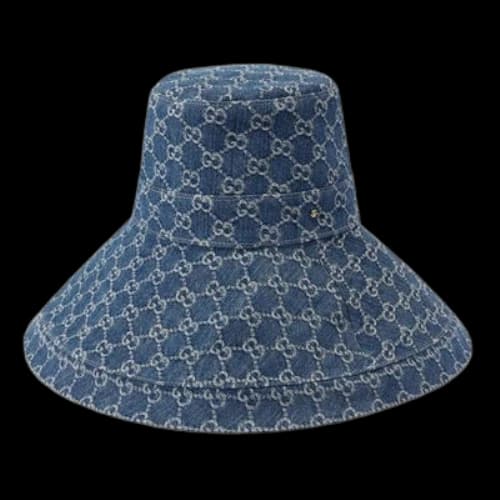 Gucci Eco Washed-Denim Bucket Hat 'Blue'