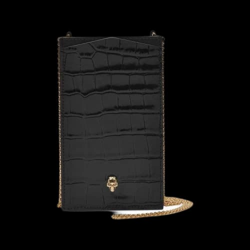 Alexander McQueen Phone Case On Chain 'Black'