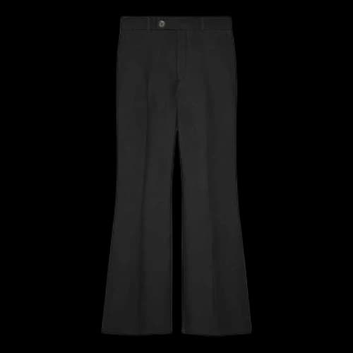 Gucci Wool Silk Cropped Flare Pant 'Black' (Women's)