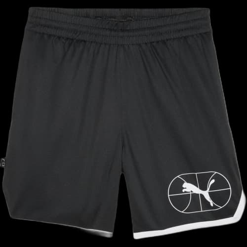 PUMA SHORT JUNIOR VARSITY Basketball Shorts Men's Black 01