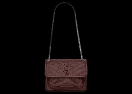 Saint Laurent Niki Baby Crinkled Vintage Rouge Legion