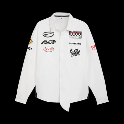 Puma x A$AP Rocky Layered Pit Crew Button Down 'White'