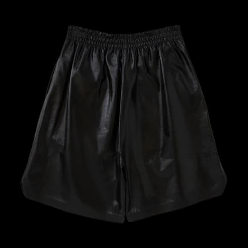 Bottega Veneta Shiny Leather Shorts 'Black'