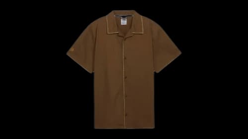 Puma x Bodega Collared Short Sleeve Button Up Shirt Teak