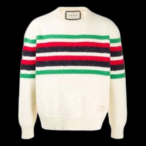 Gucci GG Striped Detail Jumper 'White'