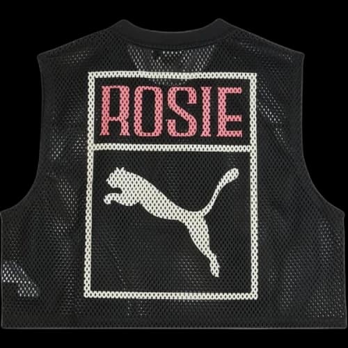 Puma x Rosé Relaxed Mesh Top 'Puma Black'