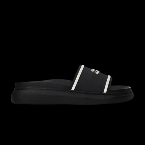 Alexander McQueen Oversized Hybrid Signature Slide 'Black White' (Women's)