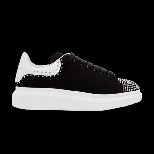 Alexander McQueen Oversized Sneaker 'Black Suede Studded' SSENSE Exclusive