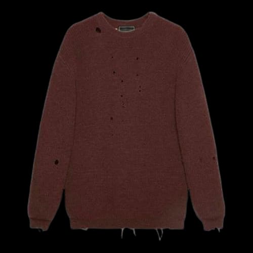Gucci Rib Knit Wool Oversize Jumper 'Brown'