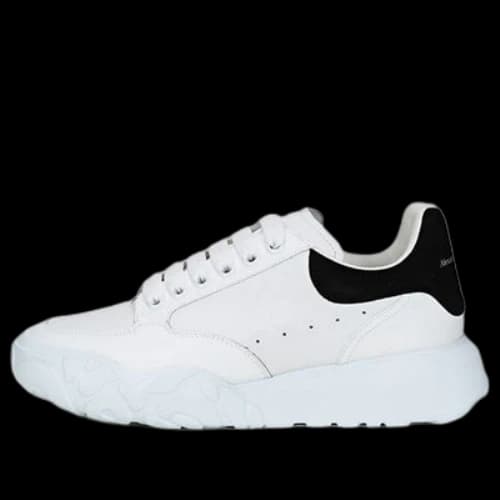 Alexander McQueen Oversized Court Trainer 'White Black'
