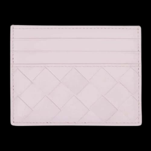 Bottega Veneta Leather Card Case Pink