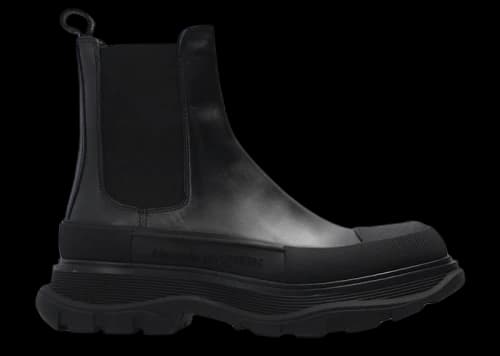 Alexander McQueen Chelsea Tread Ankle Boot Black (Women's)