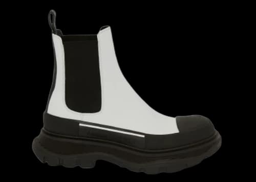 Alexander McQueen Tread Slick Boot White Black (Women's)