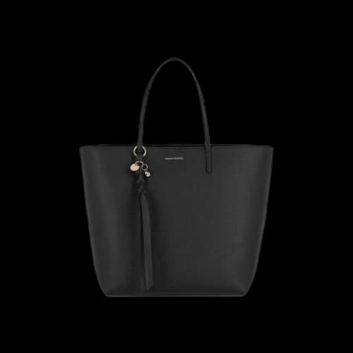 Alexander McQueen Skull Leather Tote 'Black'