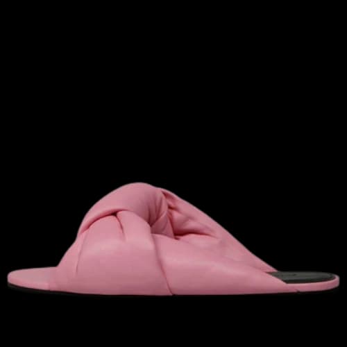 Balenciaga Drapy Leather Slides 'Pink' (Women's)