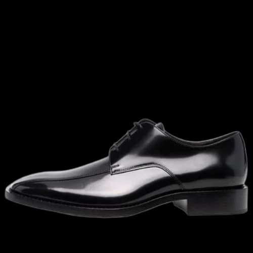 Balenciaga Rim Hi-Shine Derby Shoes 'Black'