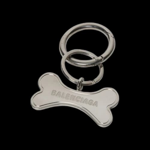 Balenciaga Pet Keyring 'Silver'