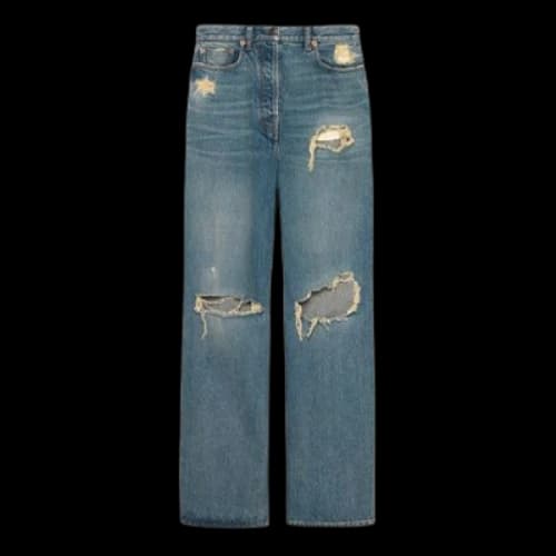Gucci High-Rise Wide Leg Jeans 'Blue' (Women's)
