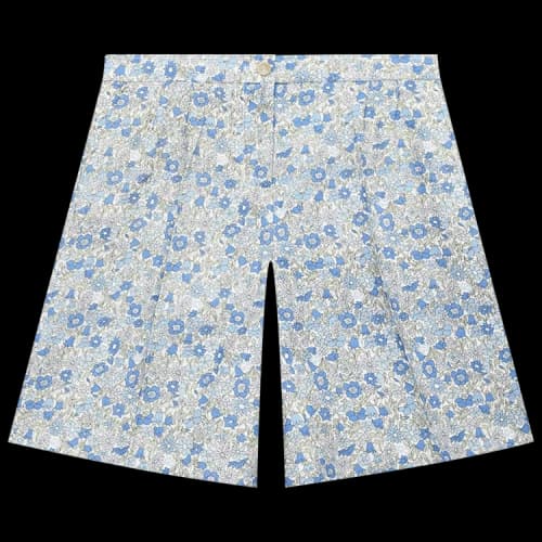 Gucci Kids Kimmy Linen Bermuda Shorts 'Blue'