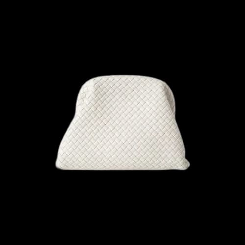 Bottega Veneta Large Clutch 'Chalk/Gold'