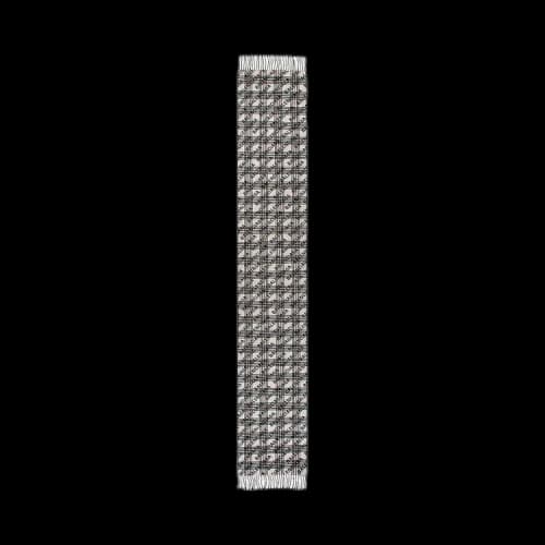 Balenciaga Tartan All Over Scarf 'Black/Ivory'