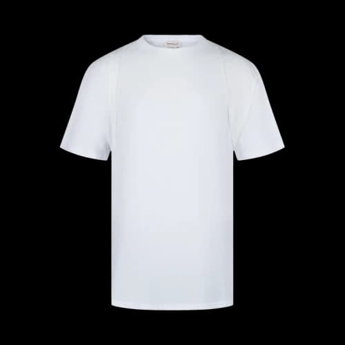 Alexander McQueen Harness Cotton T-shirt White