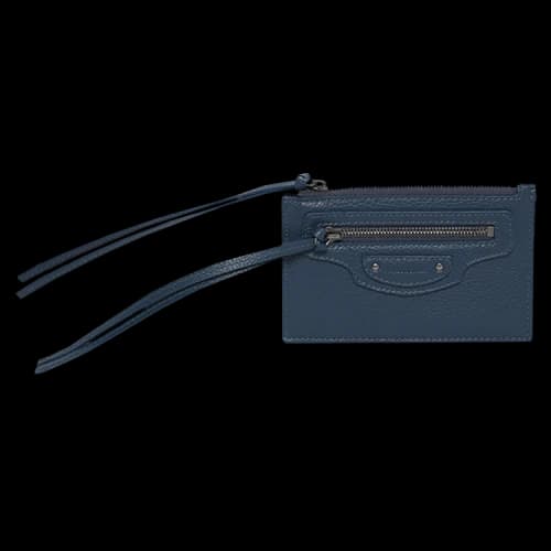 Balenciaga Neo Classic Mini Wallet 'Petrol Blue'