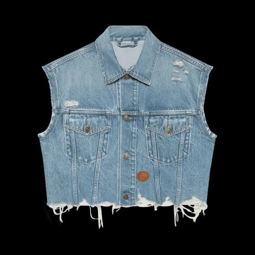 Gucci x Disney Donald Duck Eco Washed Denim Vest 'Light Blue'