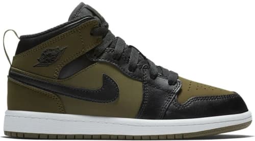 Jordan 1 Mid Olive Canvas (PS)
