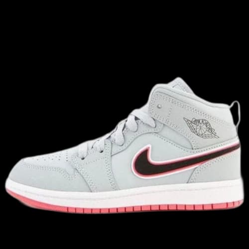 (PS) Air Jordan 1 Mid 'Grey Red'