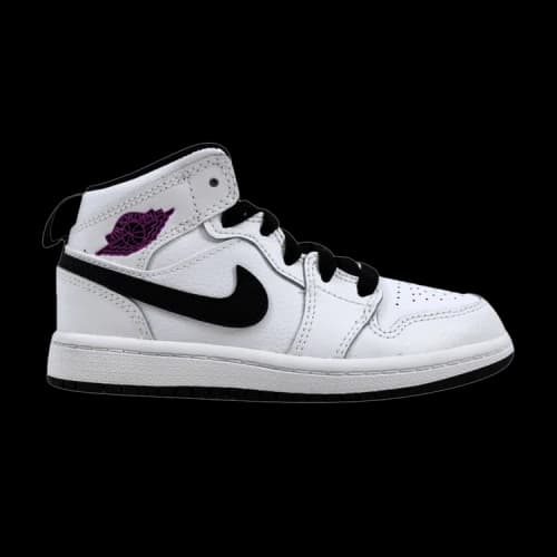 (GS) Air Jordan 1 Mid 'White Fuchsia Blast'