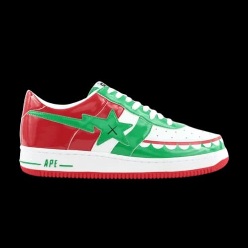 Kaws x Bapesta FS-029 Low 'Chompers - White Green'