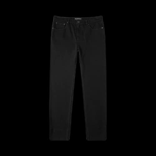 Balenciaga Slim Cropped Washed Jean 'Pitch Black'