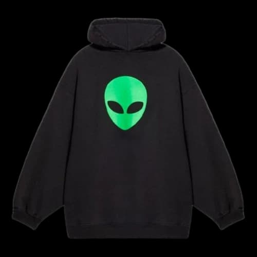 Balenciaga SS21 Classic Alien Hoodie Black (Women's)
