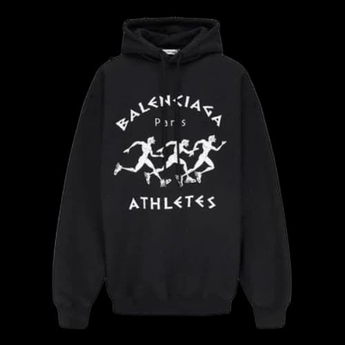 Balenciaga SS21 Printing Hoodie Black (Women's)