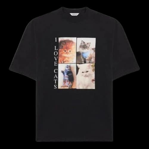Balenciaga Round-neck Printing Black