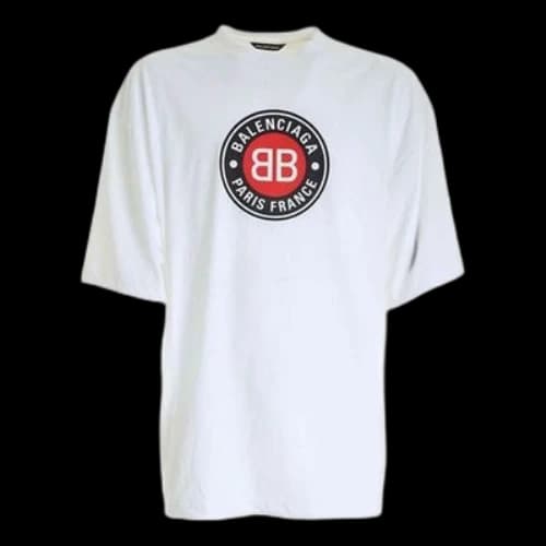 Balenciaga Double B Logo Printing 'White'