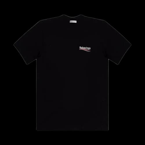 Balenciaga Political Campaign T-Shirt 'Black'