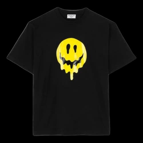 Balenciaga SS21 Drip Peace Large Fit Printing Tee Black