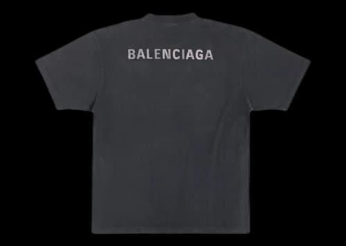 Balenciaga Back Large Fit T-shirt Black