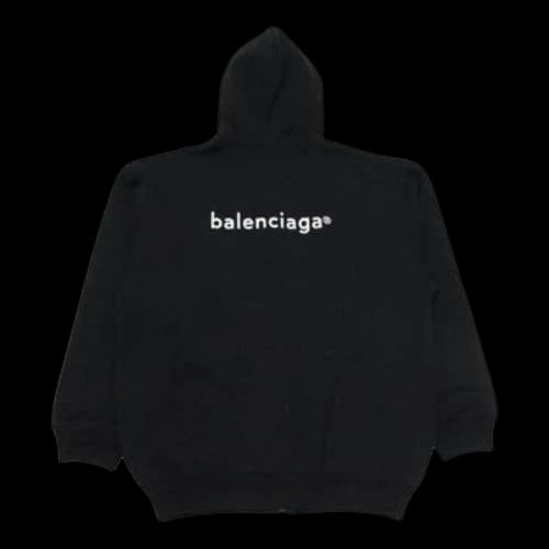 Balenciaga SS21 Zipper Long Sleeves Jacket Black