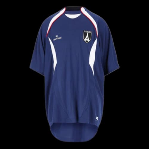 Balenciaga Soccer T-shirt Oversized 'Blue'