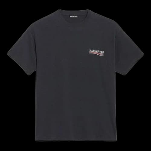 Balenciaga Alphabet Printing Short Sleeve Black